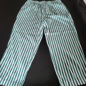 Green And White Striped Pants